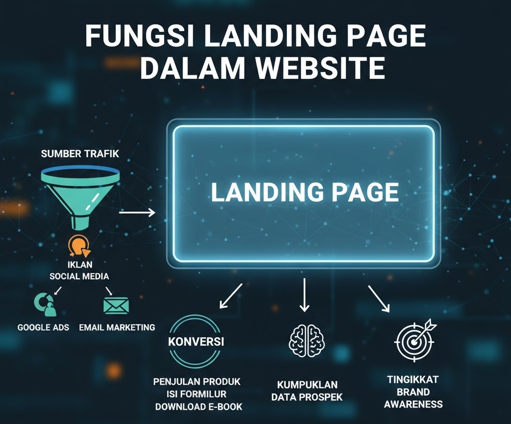 fungsi landing page dalam website