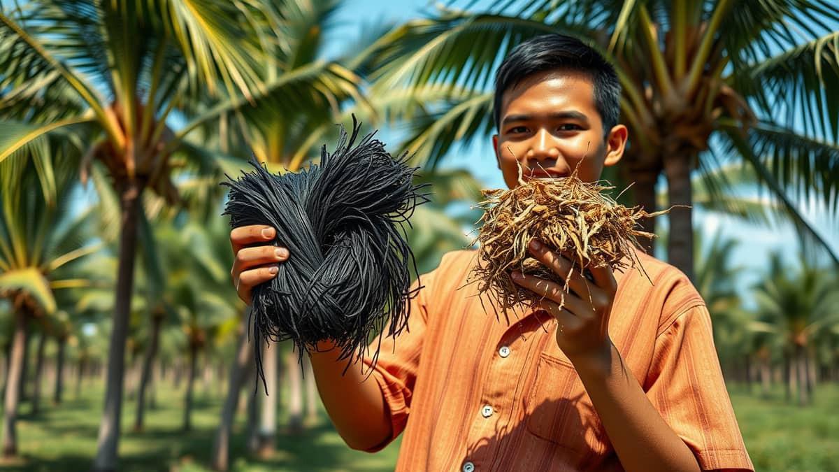 Penggunaan Jaring Sabut Kelapa