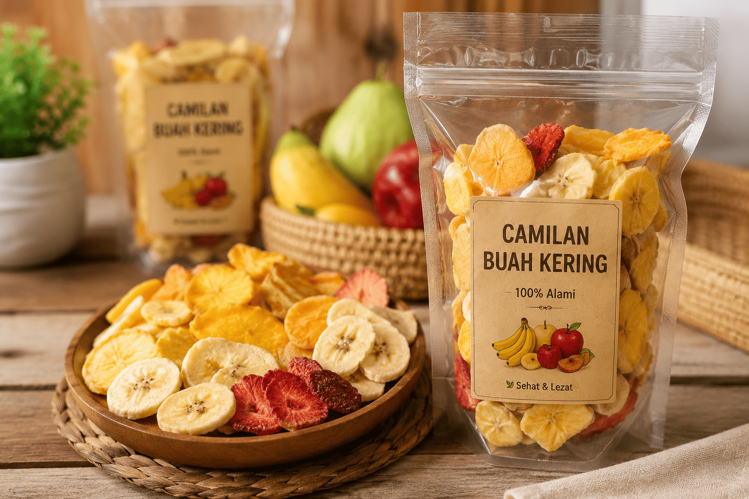 usaha camilan buah kering