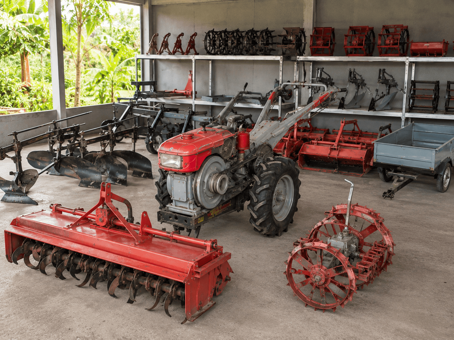 alat tambahan untuk traktor tangan