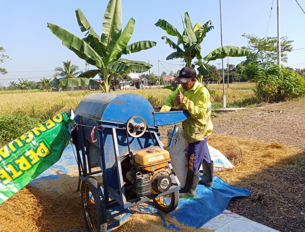 mesin perontok padi