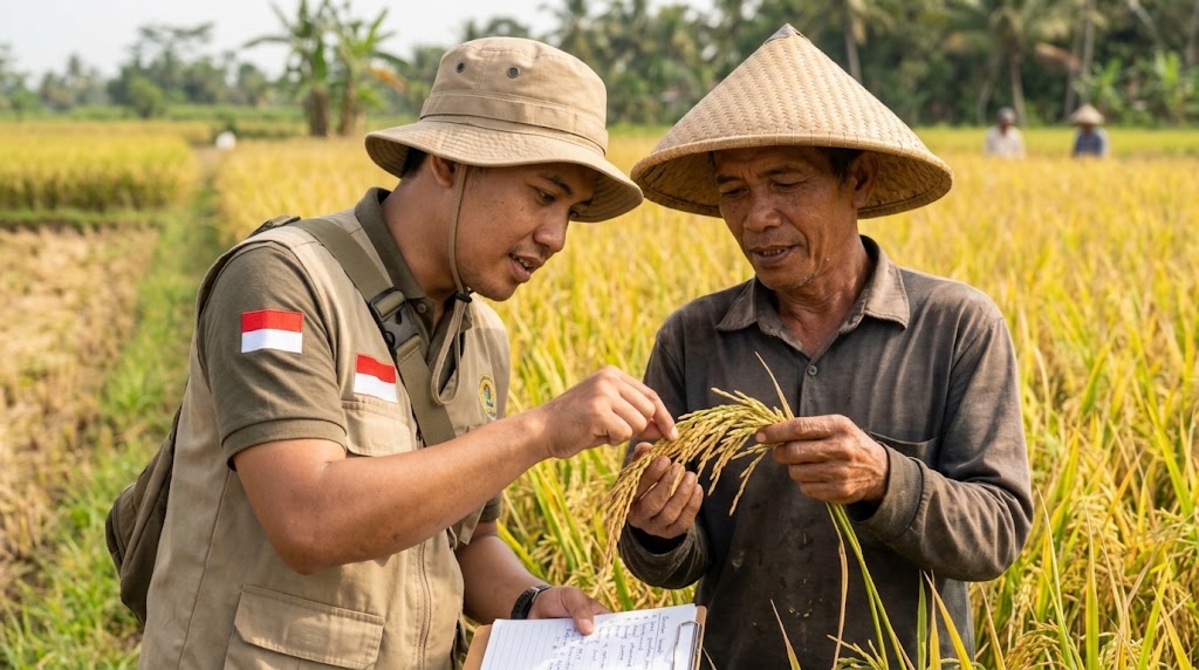cara menentukan kematangan bulir padi