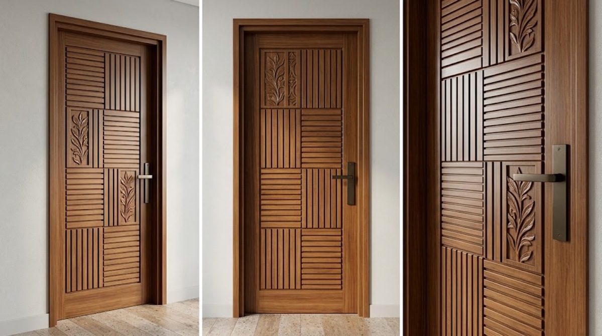 motif ukiran kayu untuk pintu minimalis